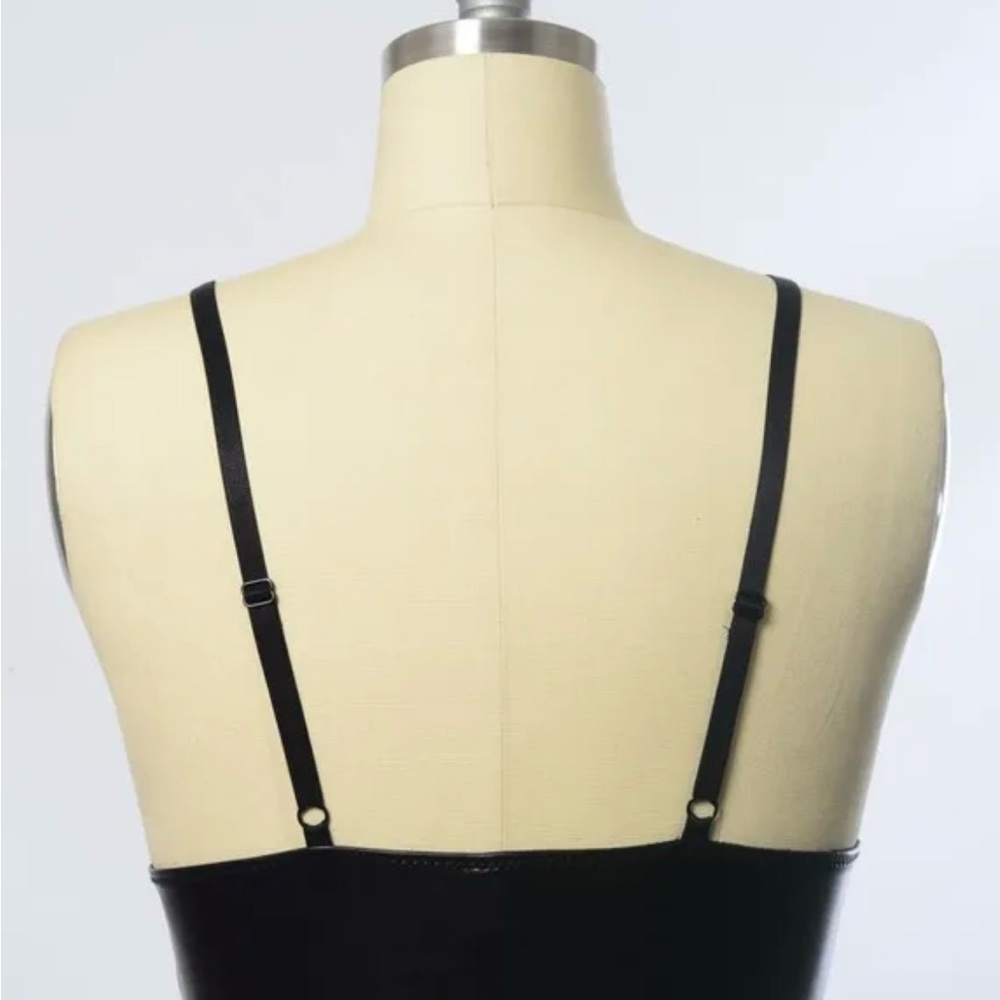 Vegan Leather Bralette - Picture 3 of 5